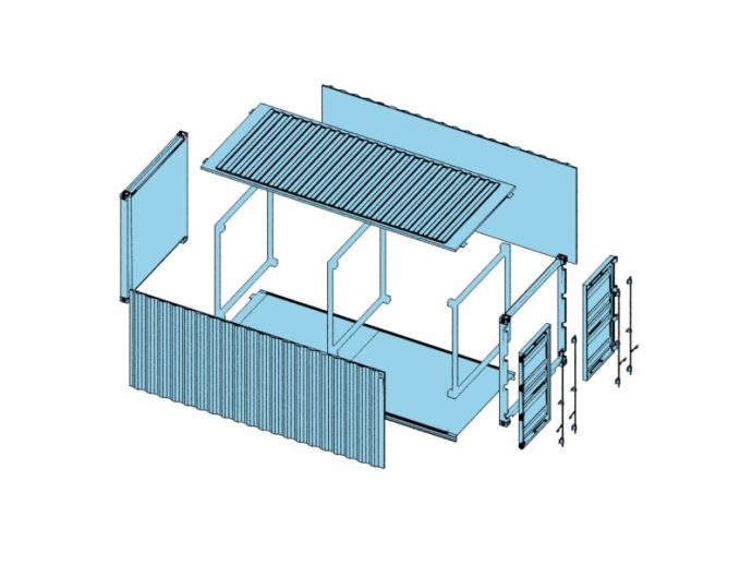 Shipping container 20ft 1/24 scale. - Eddie Carbin